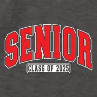 Senior Class Of 2025 High School Year College Graduation Red Vector Backpack