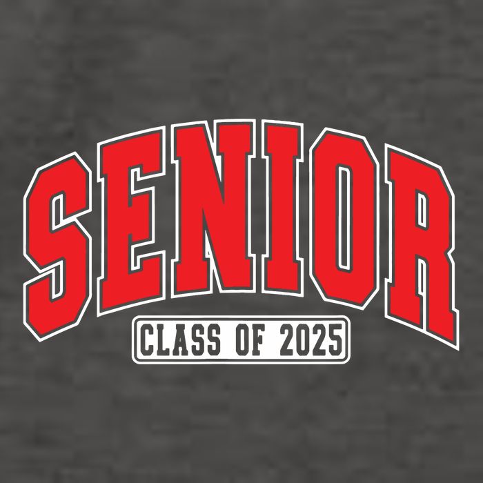 Senior Class Of 2025 High School Year College Graduation Red Vector Backpack