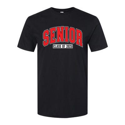 Senior Class Of 2025 High School Year College Graduation Red Softstyle CVC T-Shirt