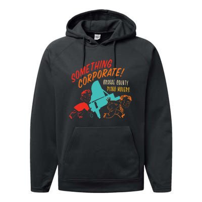 Something Corporate! Orange County Piano Mover Performance Fleece Hoodie