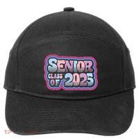 Senior Class Of 2025 Retro Design Boy Or Girl 7-Panel Snapback Hat