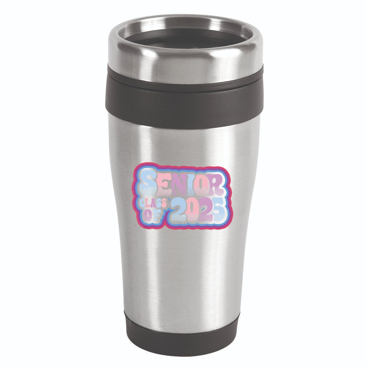 Senior Class Of 2025 Retro Design Boy Or Girl 16oz Travel Tumbler