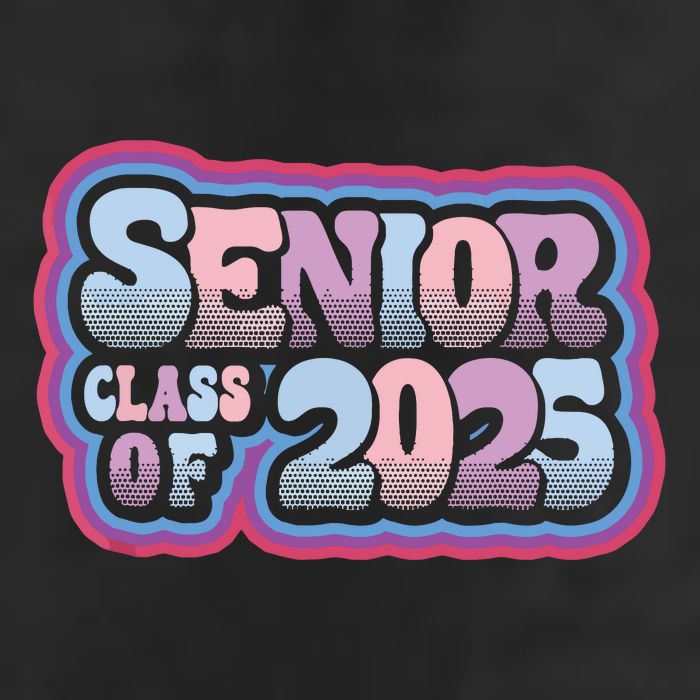 Senior Class Of 2025 Retro Design Boy Or Girl 25L Jumbo Tote