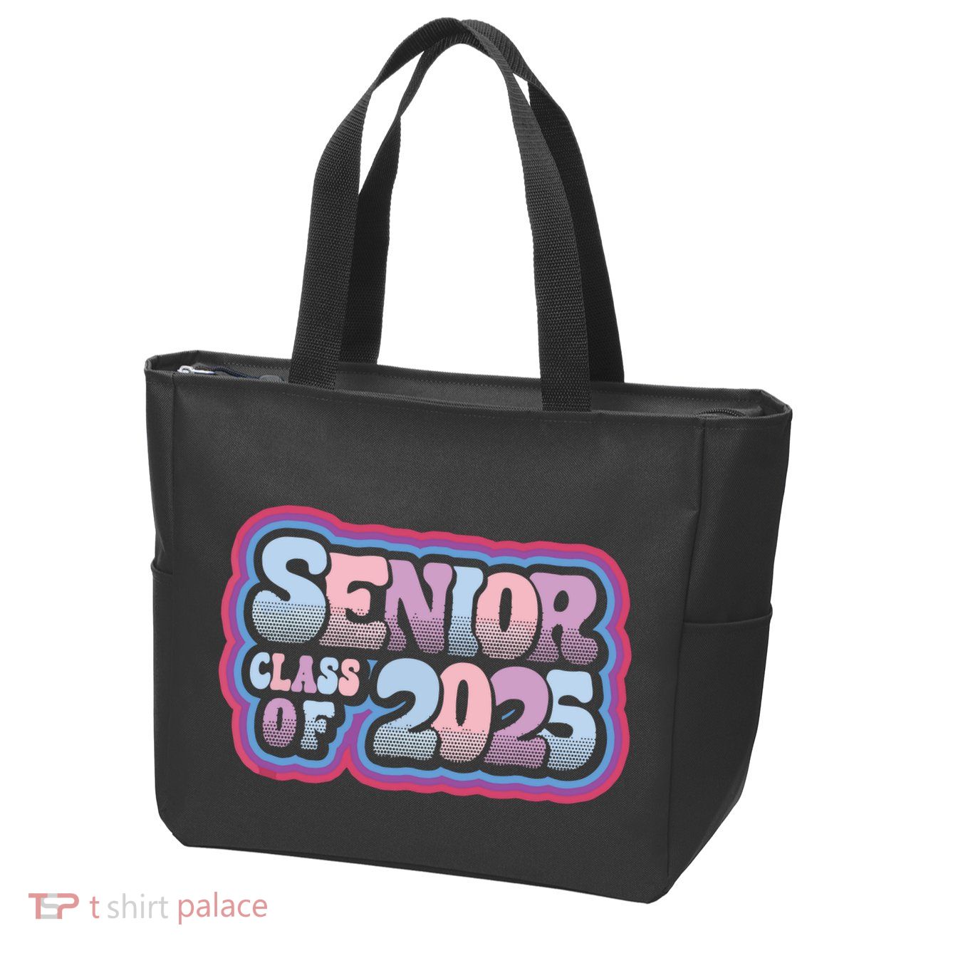 Senior Class Of 2025 Retro Design Boy Or Girl Zip Tote Bag