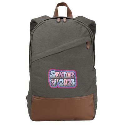 Senior Class Of 2025 Retro Design Boy Or Girl Cotton Canvas Backpack