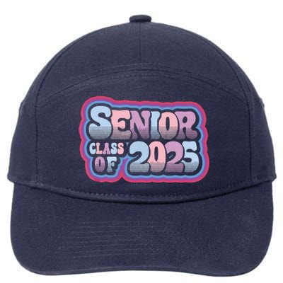 Senior Class Of 2025 Retro Design Boy Or Girl 7-Panel Snapback Hat