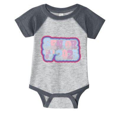 Senior Class Of 2025 Retro Design Boy Or Girl Infant Baby Jersey Bodysuit