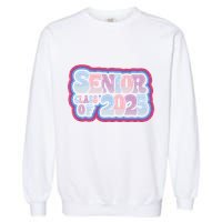 Senior Class Of 2025 Retro Design Boy Or Girl Garment-Dyed Sweatshirt