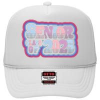 Senior Class Of 2025 Retro Design Boy Or Girl High Crown Mesh Back Trucker Hat