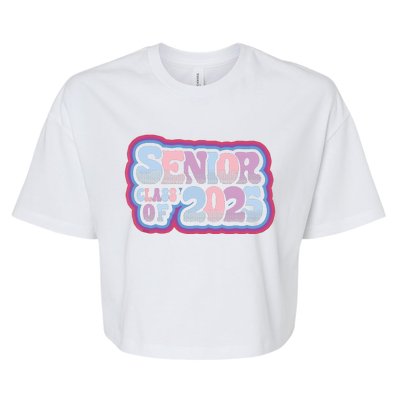 Senior Class Of 2025 Retro Design Boy Or Girl Bella+Canvas Jersey Crop Tee