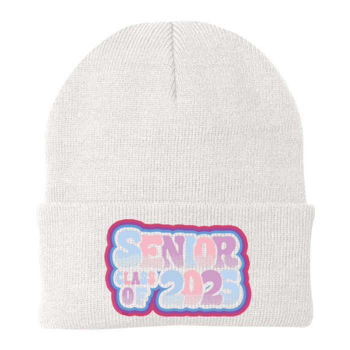 Senior Class Of 2025 Retro Design Boy Or Girl Knit Cap Winter Beanie