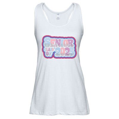 Senior Class Of 2025 Retro Design Boy Or Girl Ladies Essential Flowy Tank