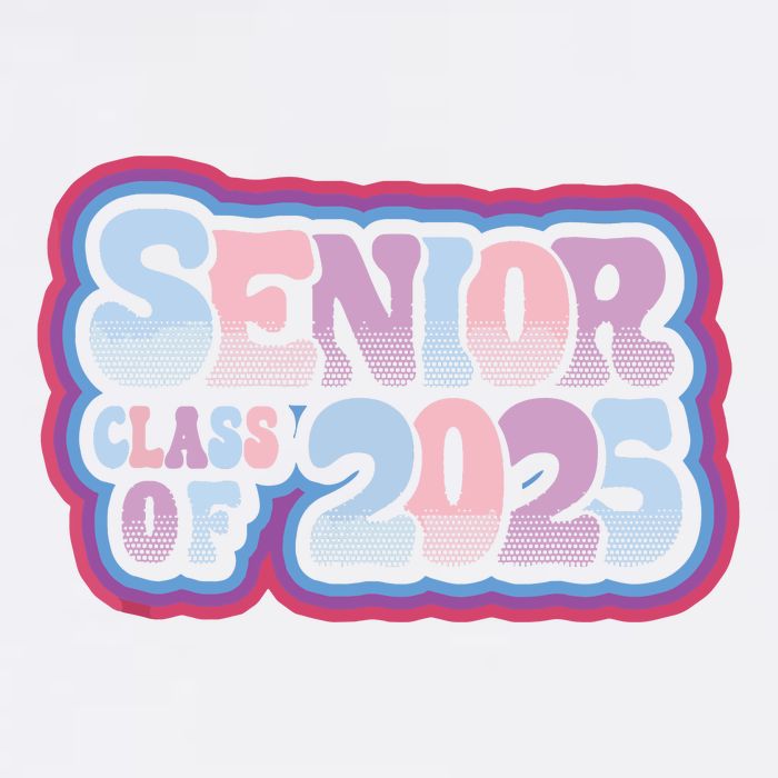 Senior Class Of 2025 Retro Design Boy Or Girl Flat Bill Trucker Hat