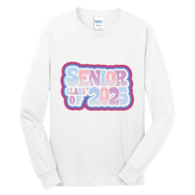 Senior Class Of 2025 Retro Design Boy Or Girl Tall Long Sleeve T-Shirt