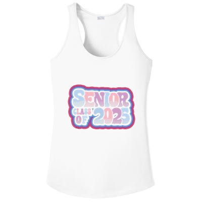 Senior Class Of 2025 Retro Design Boy Or Girl Ladies PosiCharge Competitor Racerback Tank