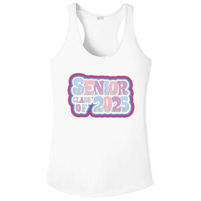 Senior Class Of 2025 Retro Design Boy Or Girl Ladies PosiCharge Competitor Racerback Tank