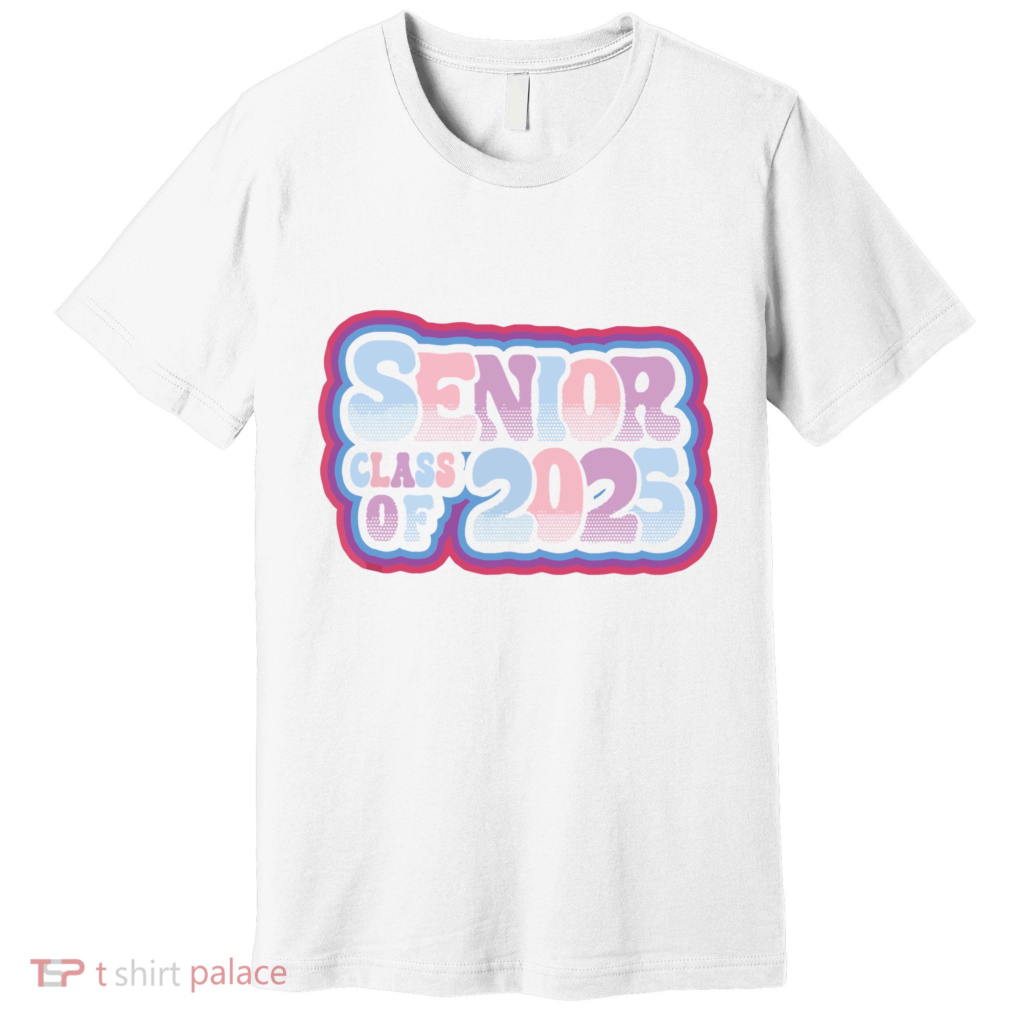 Senior Class Of 2025 Retro Design Boy Or Girl Premium T-Shirt