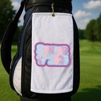 Senior Class Of 2025 Retro Design Boy Or Girl Golf Towel