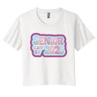 Senior Class Of 2025 Retro Design Boy Or Girl Women's Crop Top Tee