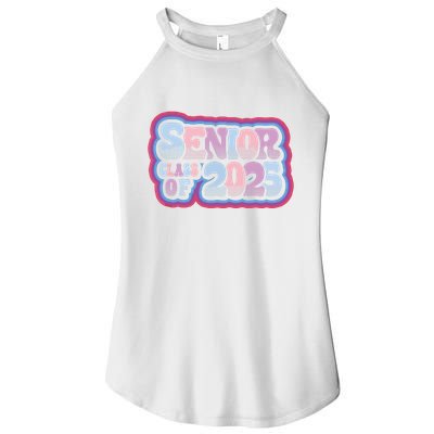 Senior Class Of 2025 Retro Design Boy Or Girl Women's Perfect Tri Rocker Tank