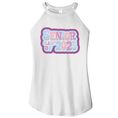 Senior Class Of 2025 Retro Design Boy Or Girl Women’s Perfect Tri Rocker Tank