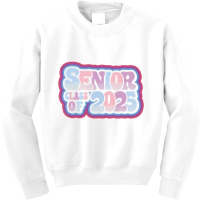 Senior Class Of 2025 Retro Design Boy Or Girl Kids Sweatshirt