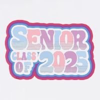 Senior Class Of 2025 Retro Design Boy Or Girl Short Acrylic Beanie