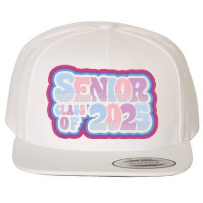 Senior Class Of 2025 Retro Design Boy Or Girl Wool Snapback Cap