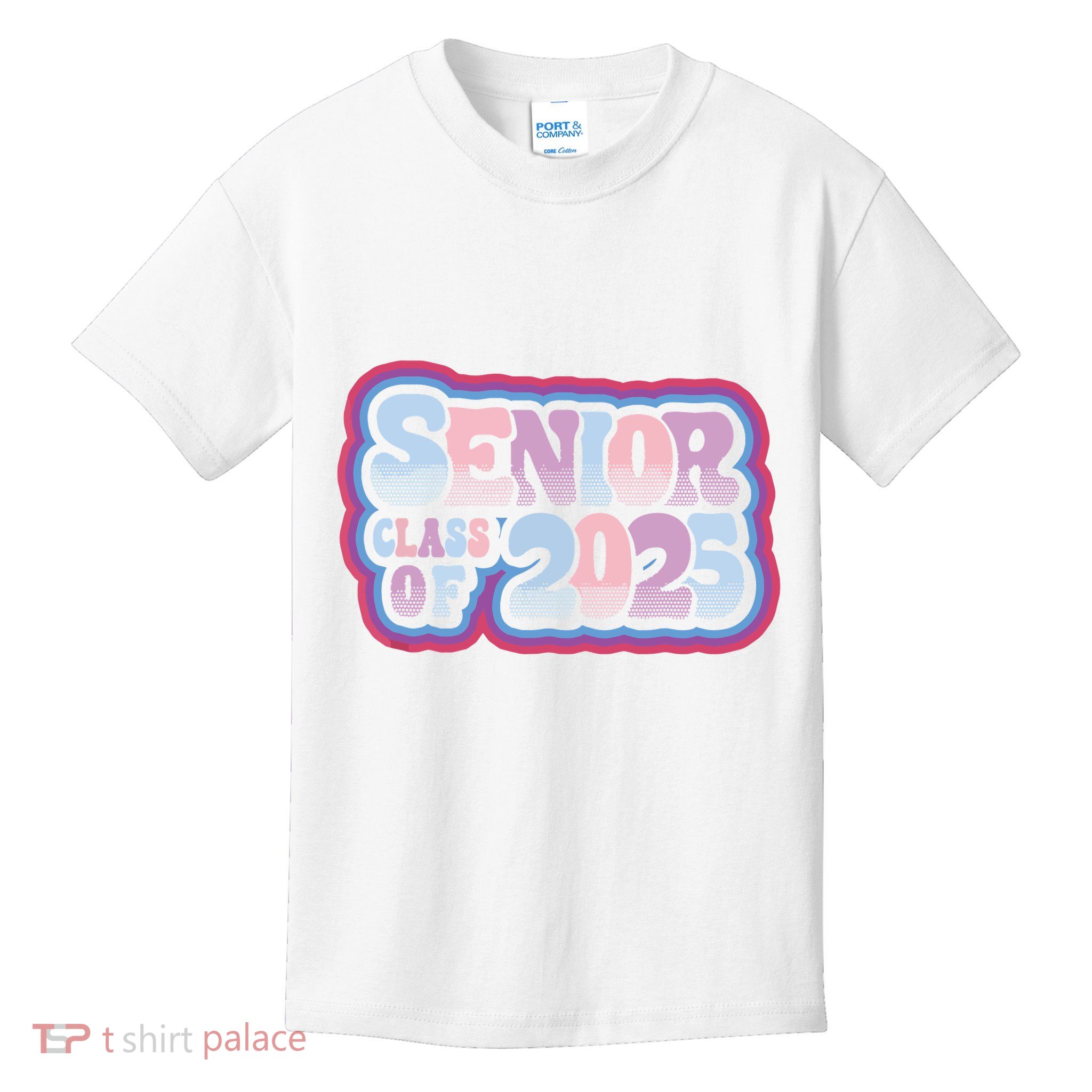 Senior Class Of 2025 Retro Design Boy Or Girl Kids T-Shirt