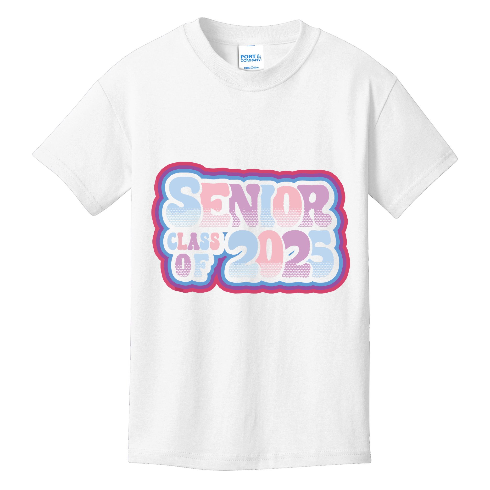 Senior Class Of 2025 Retro Design Boy Or Girl Kids T-Shirt
