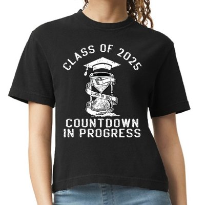 Senior Class Of 2025 Countdown To Graduation Gift Comfort Colors Boxy T-Shirt