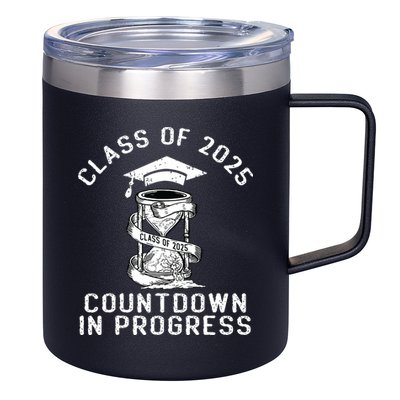 Senior Class Of 2025 Countdown To Graduation Gift 12oz Stainless Steel Coffee Mug
