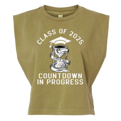 Senior Class Of 2025 Countdown To Graduation Gift Garment-Dyed Women's Muscle Tee