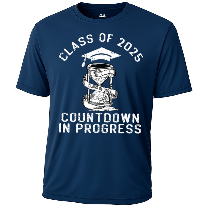 Senior Class Of 2025 Countdown To Graduation Gift Cooling Performance Crew T-Shirt