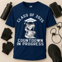 Senior Class Of 2025 Countdown To Graduation Gift Cooling Performance Crew T-Shirt