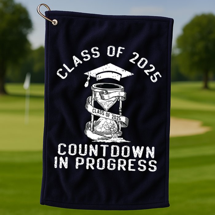 Senior Class Of 2025 Countdown To Graduation Gift Golf Towel