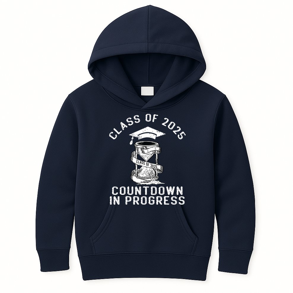 Senior Class Of 2025 Countdown To Graduation Gift Kids Hoodie