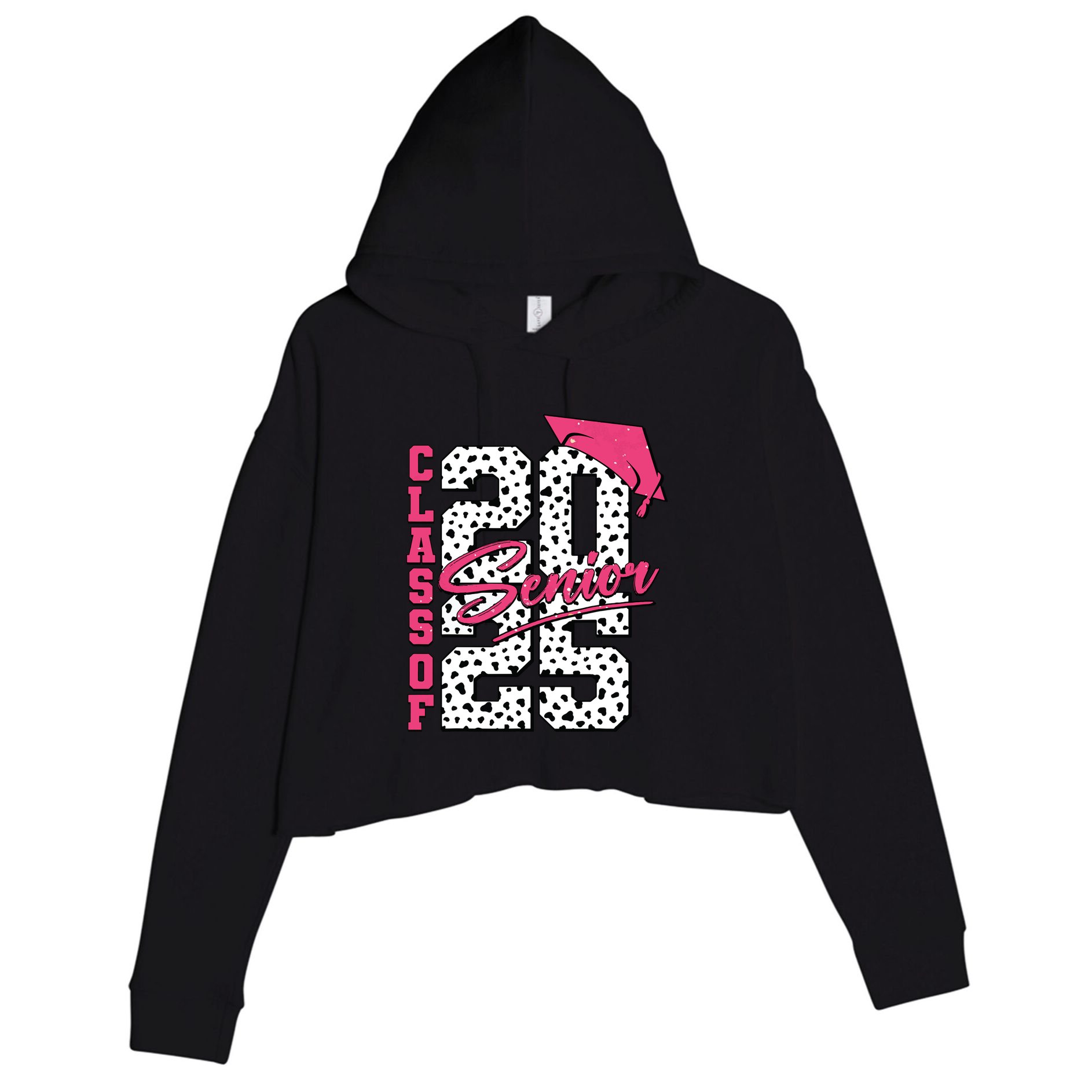 Senior Class Of 2025 Seniors Graduation 2025 Senior 2025 Crop Fleece Hoodie