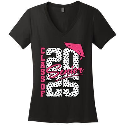 Senior Class Of 2025 Seniors Graduation 2025 Senior 2025 Women's V-Neck T-Shirt