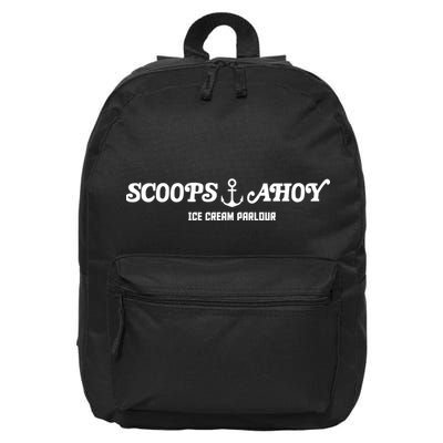 Scoops Ahoy Logo 16 in Basic Backpack