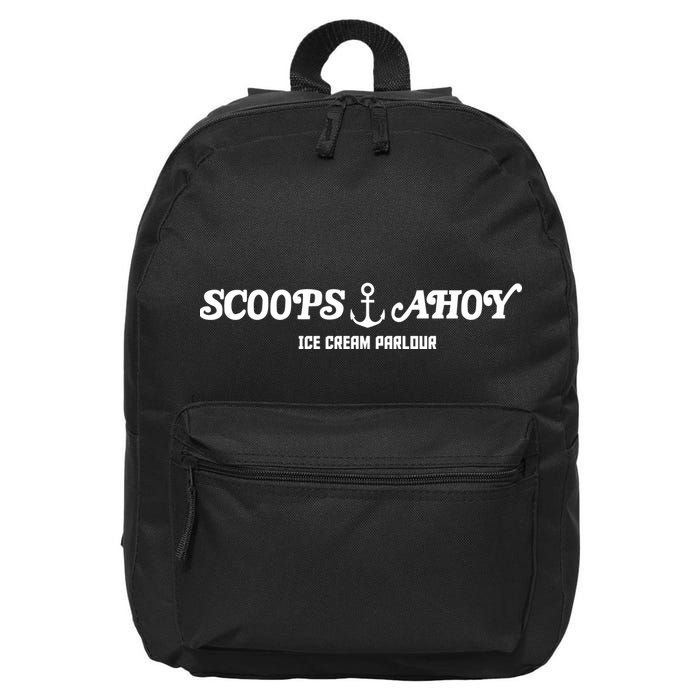 Scoops Ahoy Logo 16 in Basic Backpack