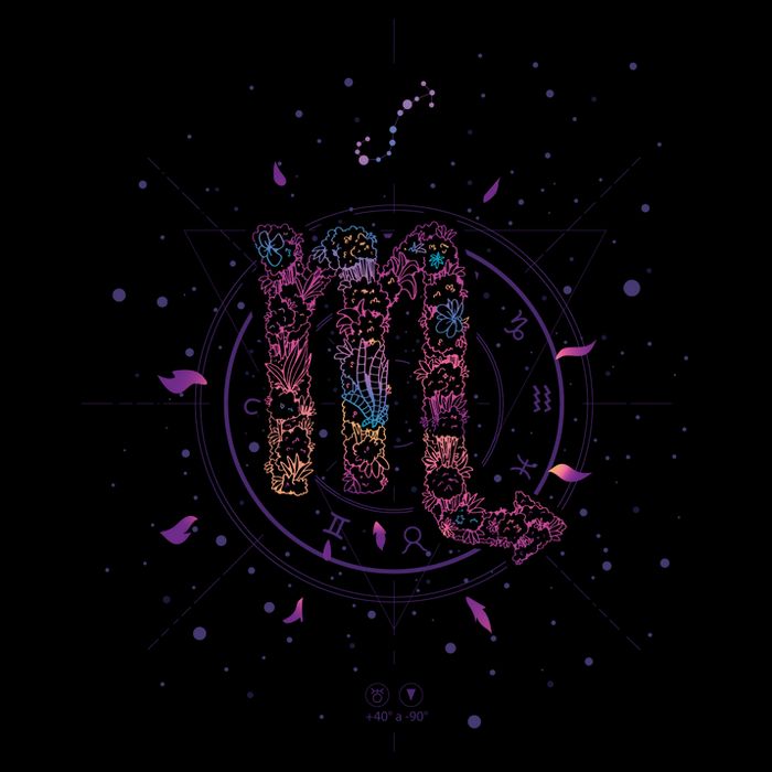 Scorpio Floral Zodiac Impact Tech Backpack