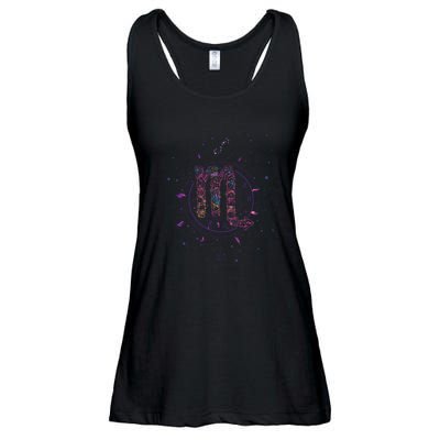 Scorpio Floral Zodiac Ladies Essential Flowy Tank