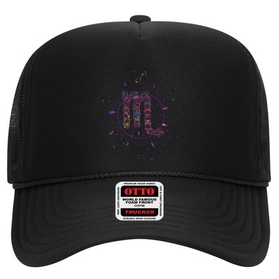 Scorpio Floral Zodiac Trucker Hat