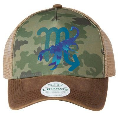 Scorpio Zodiac Symbol Legacy Tie Dye Trucker Hat