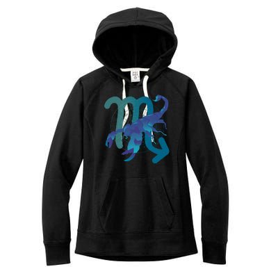 Scorpio Zodiac Symbol Women's Fleece Hoodie