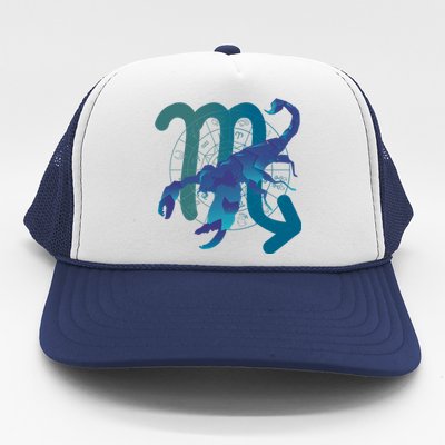 Scorpio Zodiac Symbol Trucker Hat