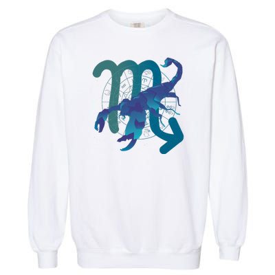 Scorpio Zodiac Symbol Garment-Dyed Sweatshirt