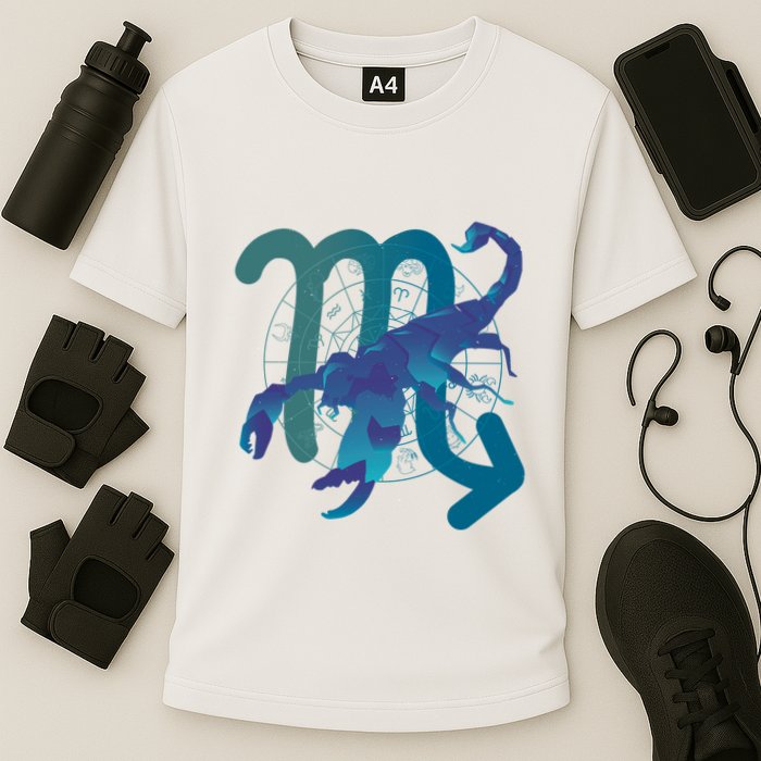 Scorpio Zodiac Symbol Cooling Performance Crew T-Shirt