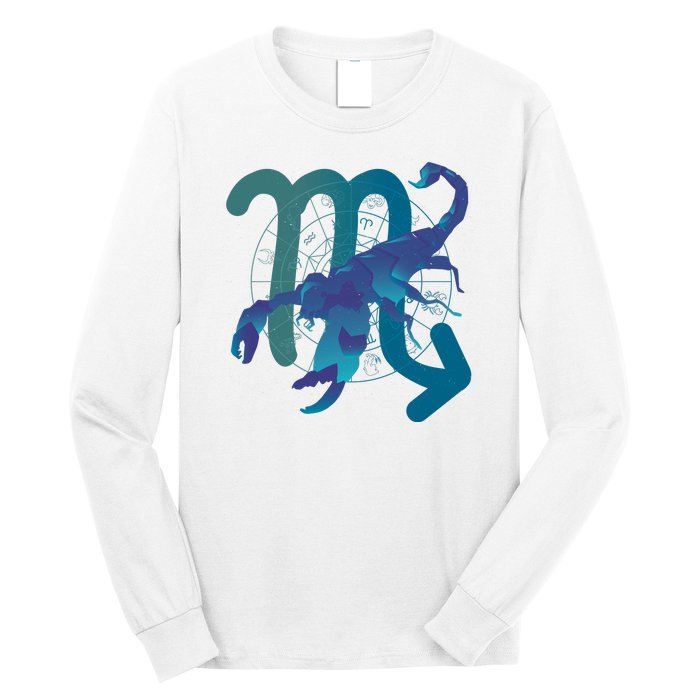 Scorpio Zodiac Symbol Long Sleeve Shirt